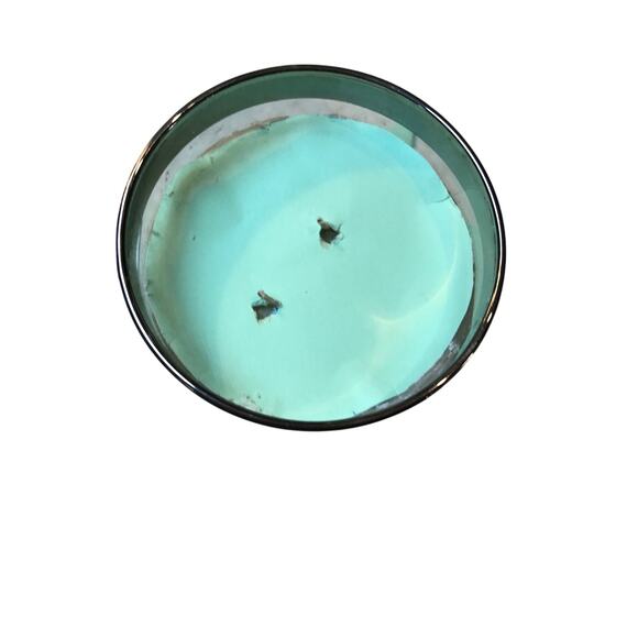 Village candle Christmas tree scent clear glass silver ring - Picture 4 of 4